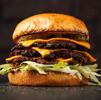 Tempting burgers available for collection or delivery from our Pizza Takeaway in Hull
