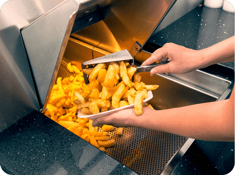 Perfect chips cooked by the chefs at Aan Zee (Shepshed)