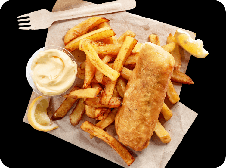 Order classic fish and chips online for delivery or collection from Aan Zee (Shepshed)