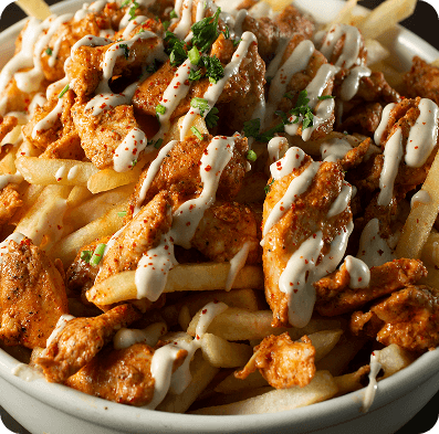 Order loaded fries for collection or delivery from our Chicken Takeaway in Cirencester