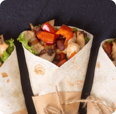 Order Wraps for collection from our Chicken Takeaway in Cirencester