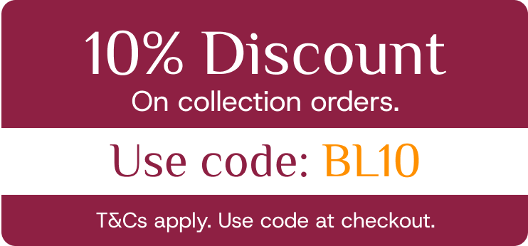 Save money on your online order from Bengal Lounge (Dursley) with our discount code
