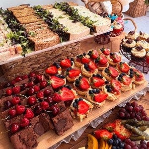 Brownies, Mixed Berry Cheesecake Pot