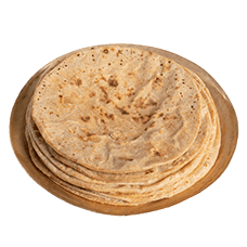 Freshly prepared chapati available to order from Tea Leaf Cafe and Restaurant (Swindon)