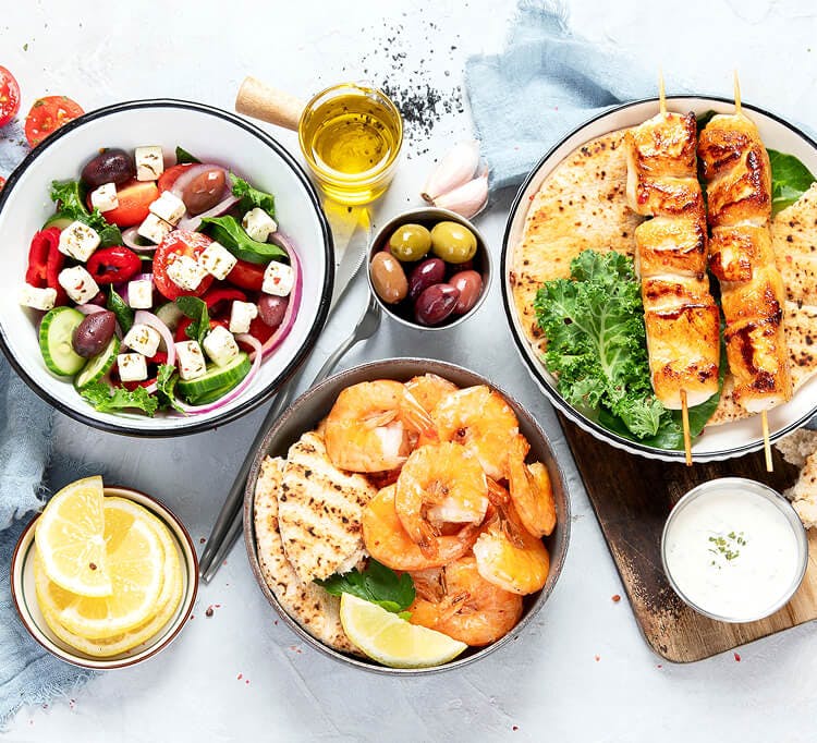 Delicious Mediterranean cuisine available to order from Elysium Bistro in St Albans