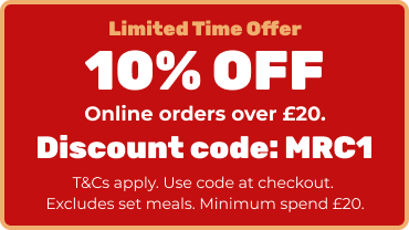 Use our exclusive discount code for money off your next order with Mr Chinese (Ashford)
