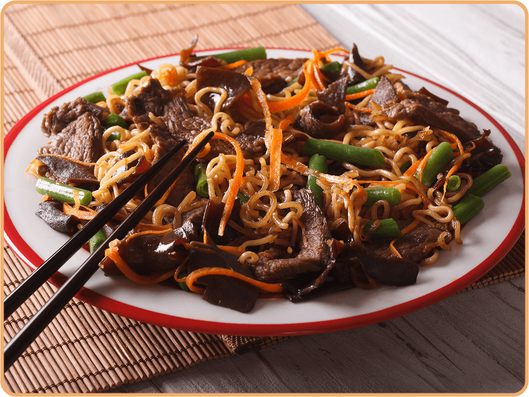 Tasty noodles available for collection or home delivery from Mr Chinese in Ashford