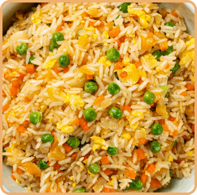 Tasty fried rice prepared by the expert chefs at Mr Chinese (Ashford)