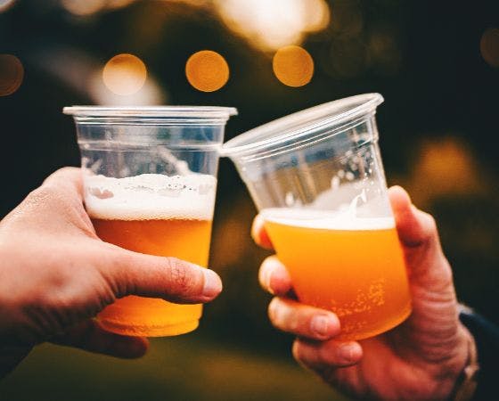 Order beer and other refreshments for collection during the next break
