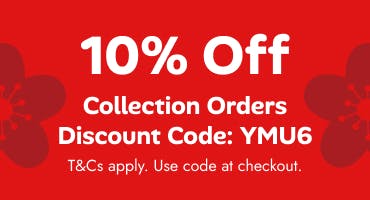 Get 10% off your online order when you use the code YMU6 at the checkout.