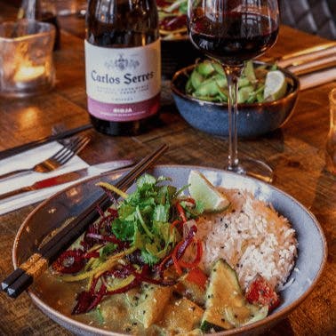 Order a bowlful of delicious curry with rice online from You Me and Umami (Lechlade)