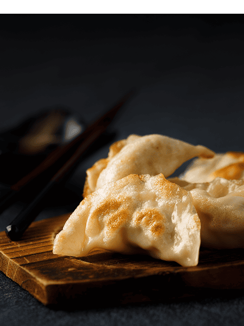 Order crispy golden gyoza bursting with flavour at You Me and Umami (Lechlade)