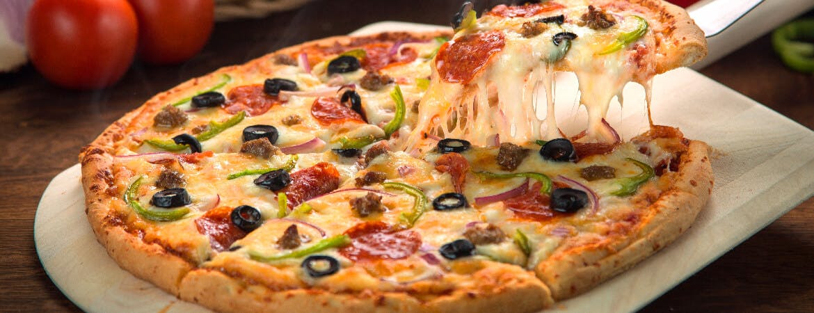 Freshly made pizza prepared by Pizza 2 Night, the best Pizza Takeaway in Swindon