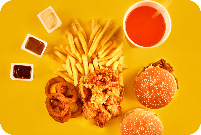 Burger and chicken meal from our Pizza Takeaway in Swindon