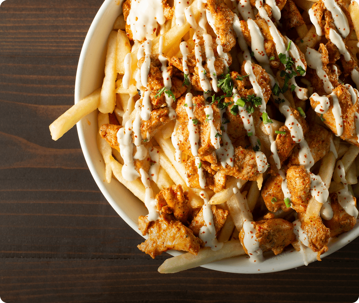 Loaded fries served at Bite Factory (Swindon)