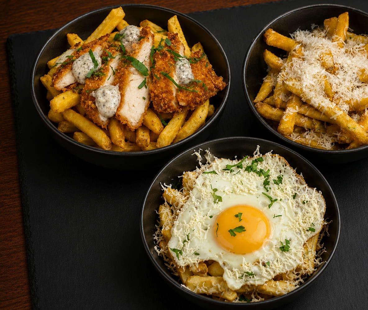 Loaded fries served at Bite Factory (Swindon)