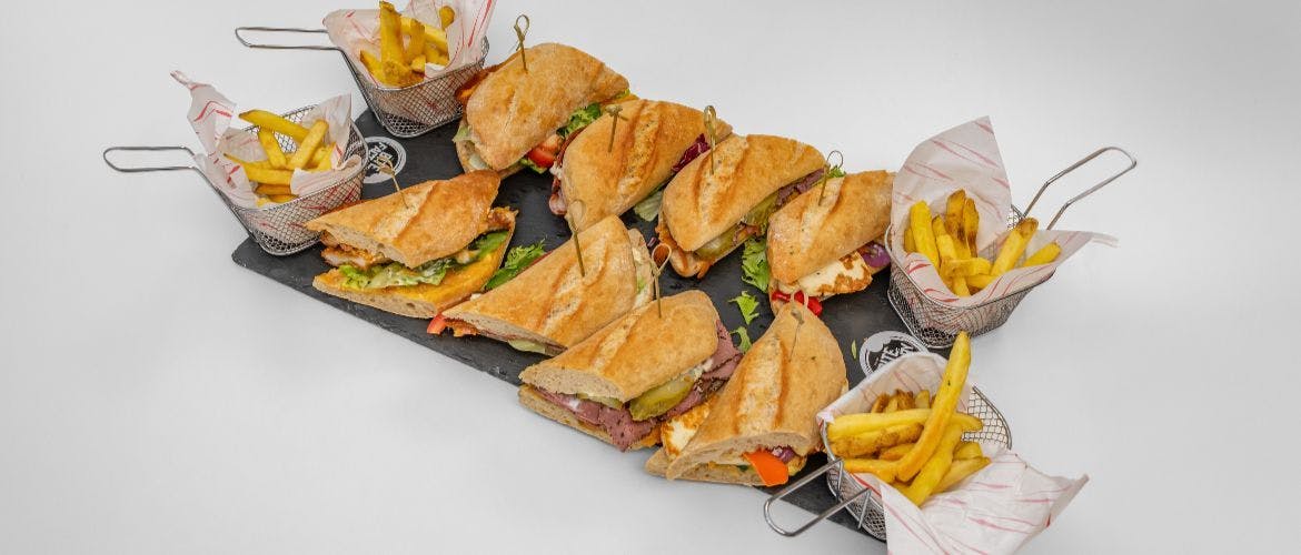A selection of baguettes and fillings served at our Sandwich Takeaway in Swindon