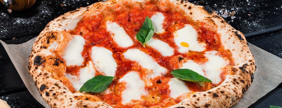 Traditional Neapolitan pizza served at Ciao Amore (Chorlton-cum-Hardy)