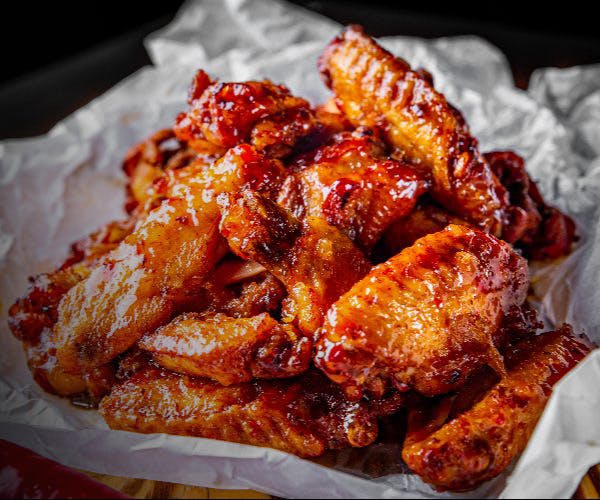 Hot wings cooked to perfection at Tasty Fried Chicken (Bridgwater)