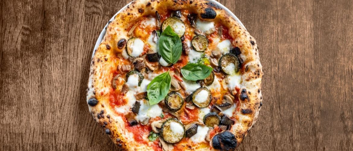 Wood-fired pizza served at the best Italian Restaurant and Takeaway in South Ealing