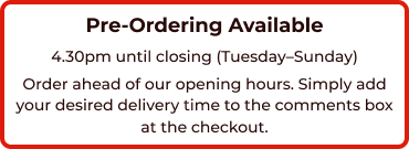 Pre-ordering options are available at Taccs N Dawgs (Swindon)