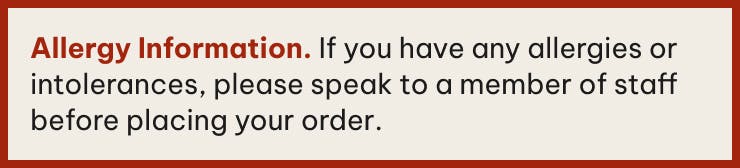Read allergen information for Diwali (Farnborough)