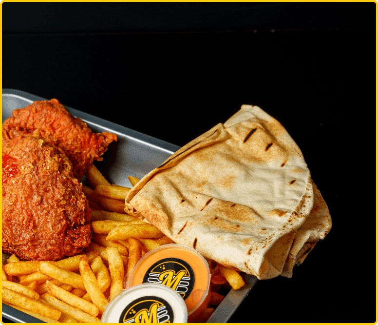 Crispy chicken served at Mutleys (Barking)