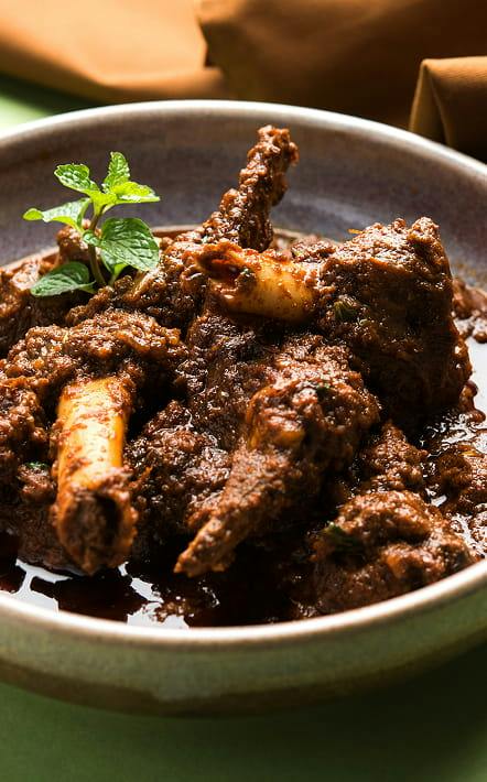 Lamb curry served at Bombay Lounge (Peatmoor)
