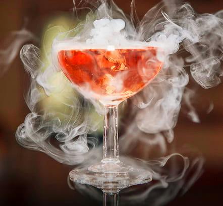 Cocktail served at Bombay Lounge in Peatmoor