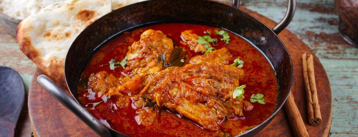 Chicken madras available for collection or delivery from Bombay Lounge (Peatmoor)