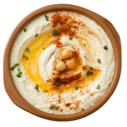 Delicious hummus and starters, prepared by the expert chefs at Pathaans Afghan and Pakistani Cuisine