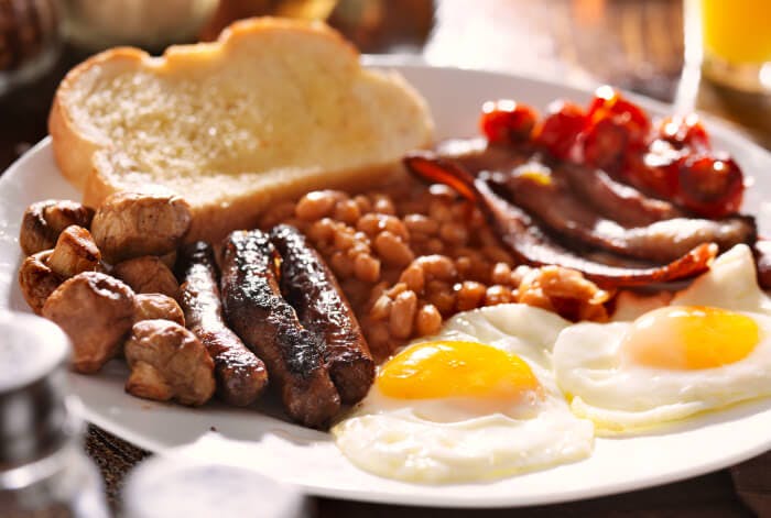 Full English breakfasts available from The Butchers Cafe (Swindon)