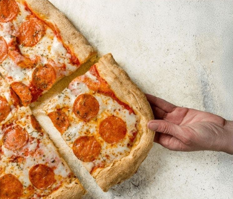Freshly made pizzas that steel the show.