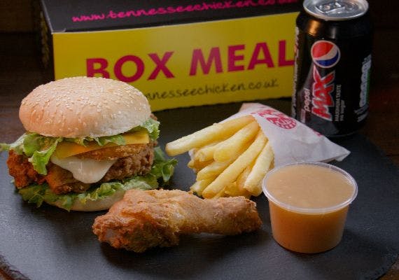 Order chicken box meals online from Tennessee Chicken (Neath)