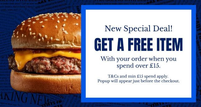 Get a free item with your order when you spend over £15! T&Cs apply. Popup appears at checkout.