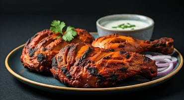 Delicious tandoori chicken available to order from Chutney Corner (Christchurch) Delicious tandoori chicken available to order from Chutney Corner (Christchurch)