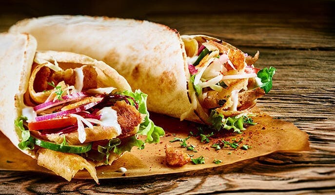 Order authentic doner kebabs from Pizza Place, Midanbury, all made using real coal.