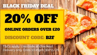20% Off Online Orders with Code B2F