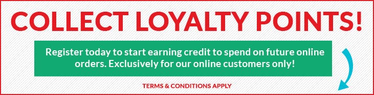 Register online for free to start collecting loyalty points