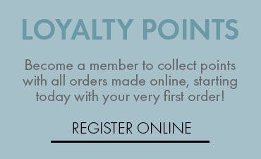 Register a free account to earn loyalty points with every online order