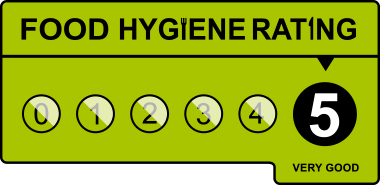We have a 5 star food hygiene rating!