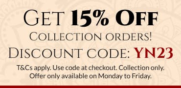 Save money on your online order with our discount code
