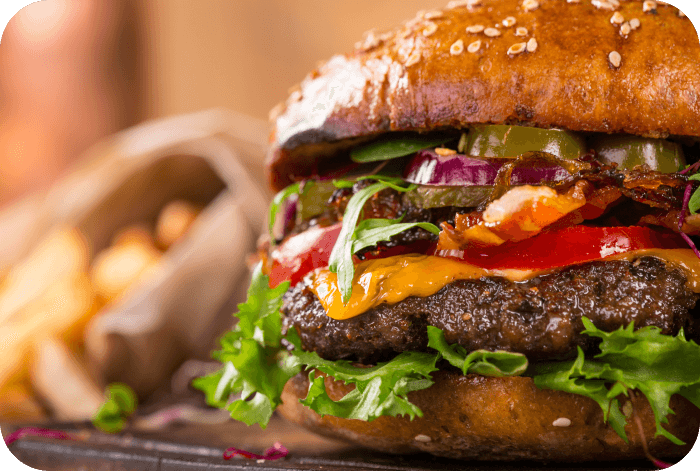 Order a juicy burger from Shaw Kebab House, the best Kebab Takeaway in Swindon