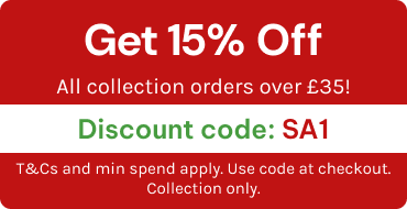 15% off Collection orders with code SA1