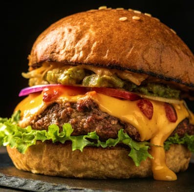 Order a tasty burger with your favourite toppings and sauces at Dennis Chippy (Leyton)