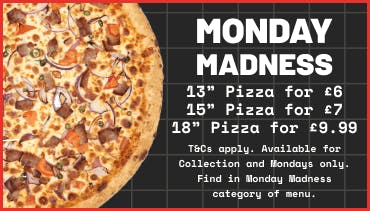 Monday Madness deals from Alexandras Gourmet Pizza and Grill House! Grab a great deal on your next order Monday Madness deals from Alexandras Gourmet Pizza and Grill House! Grab a great deal on your next order