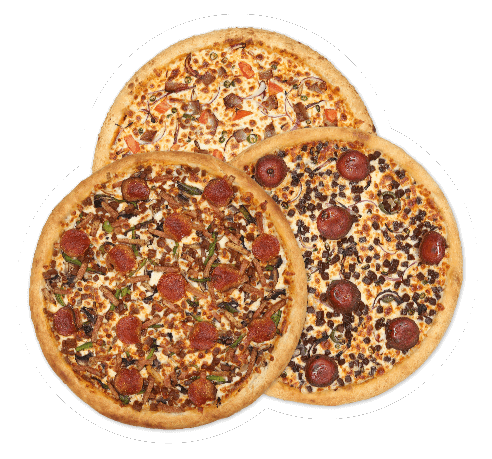 Order a triple pizza deal from Alexandras Gourmet Pizza and Grill House, the best Pizza Takeaway in Pinner