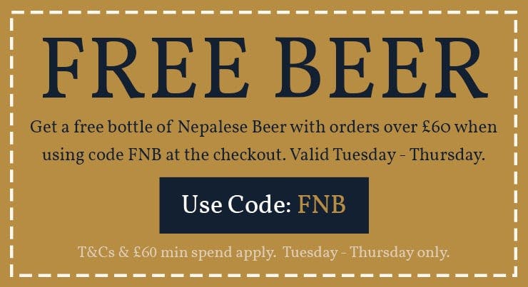 Get FREE beer with orders over £60. Use code: FNB.