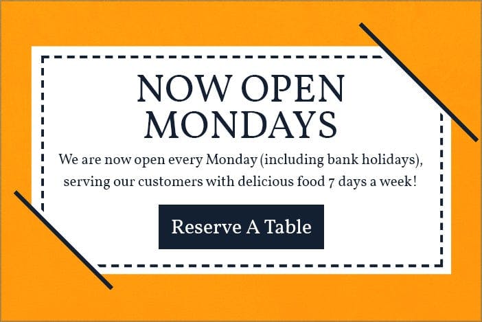 Open every Monday!