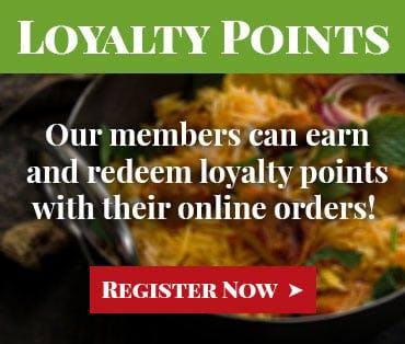 Earn Loyalty Points when you register online today!